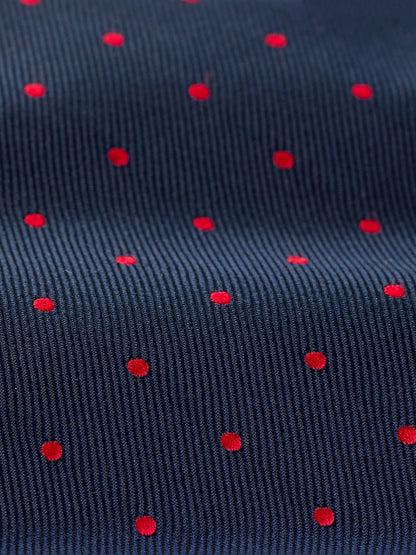 Navy Polka-Dot Tie 9cm - BRABION