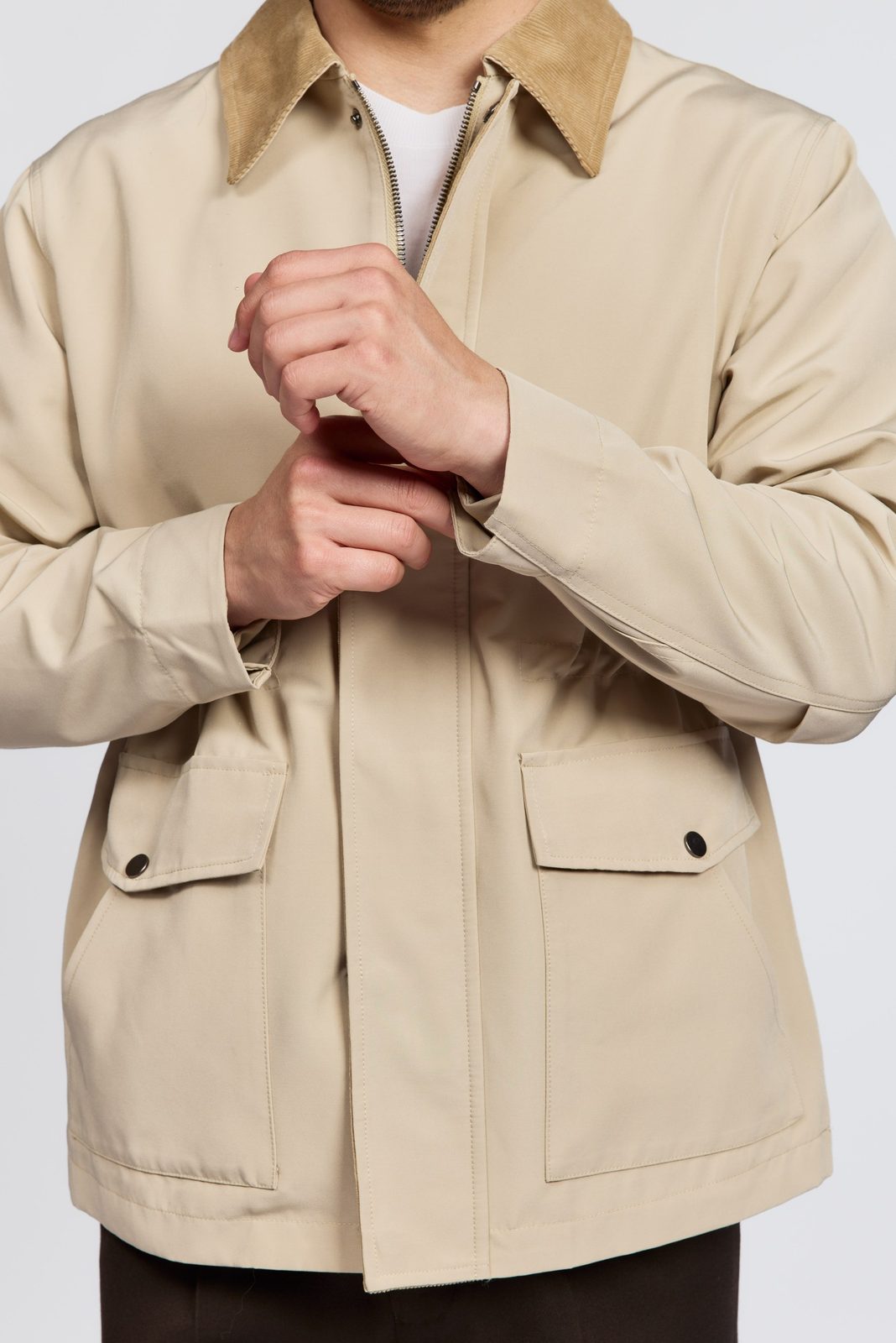 Men's Chelsea Jacket with Corduroy Collar