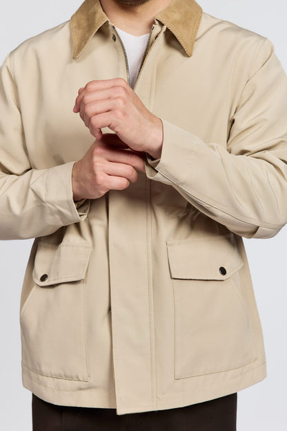 Men's Chelsea Jacket with Corduroy Collar