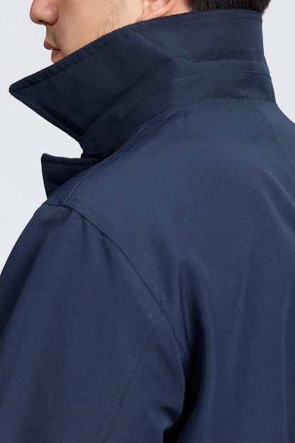 Chaqueta utilitaria para hombre con cuello de pana