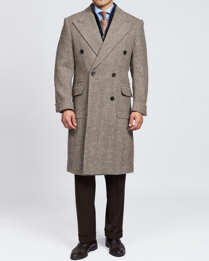 Cappotto in tweed doppiopetto Chelsea da uomo