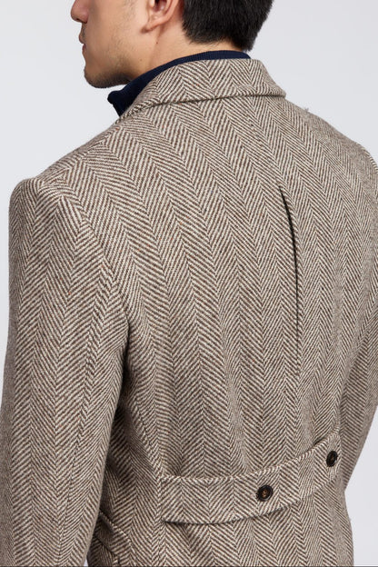 Cappotto in tweed doppiopetto Chelsea da uomo