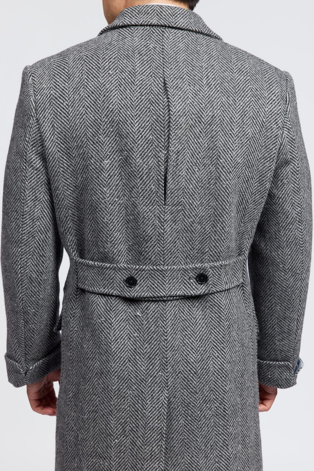 Men's Chelsea Double-Breasted Tweed Coat