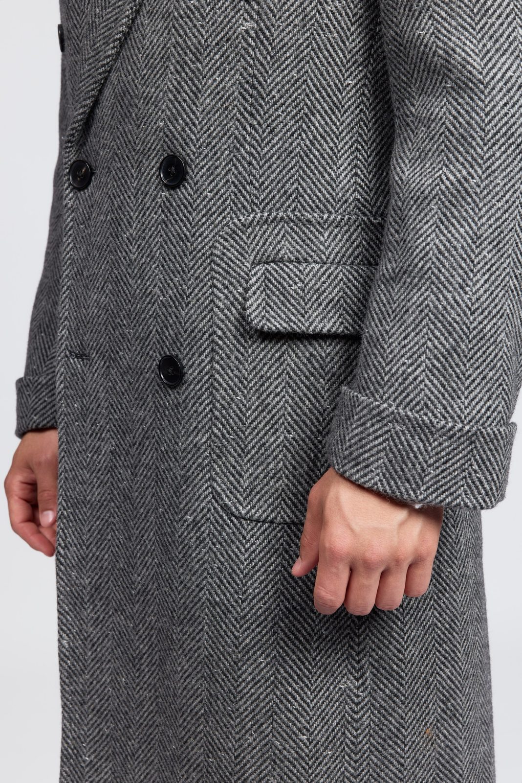 Men's Chelsea Double-Breasted Tweed Coat