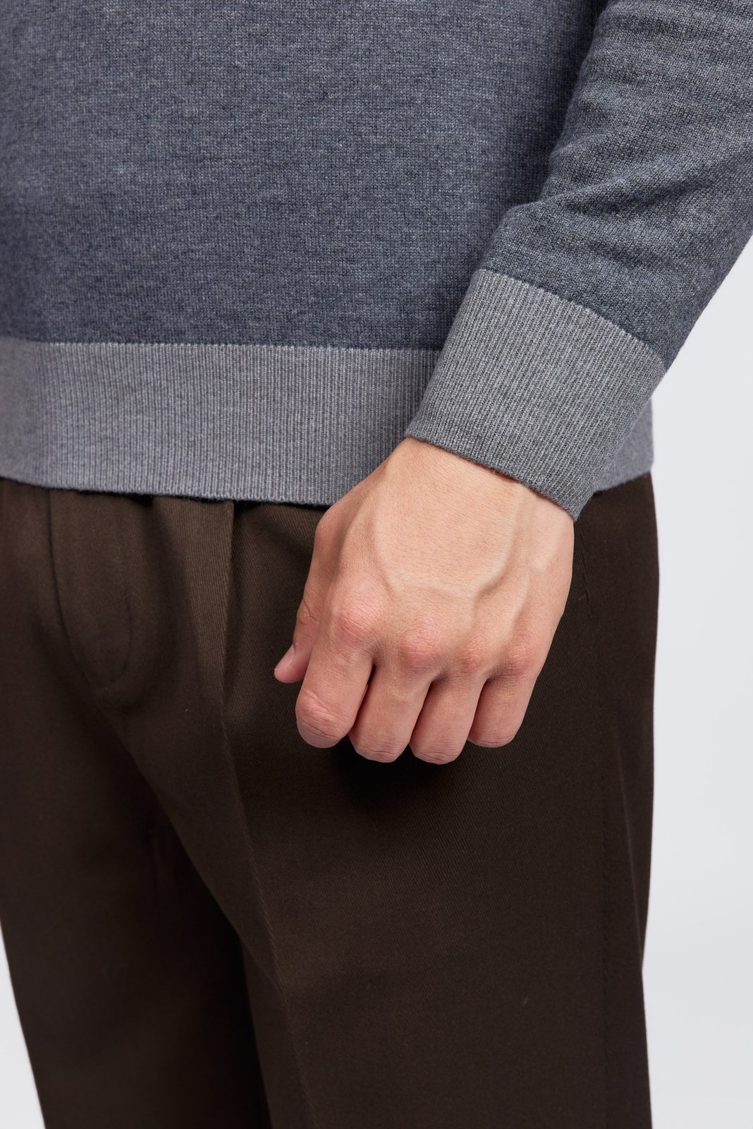 Suéter con media cremallera para hombre | Jersey de punto Amalfi con media cremallera