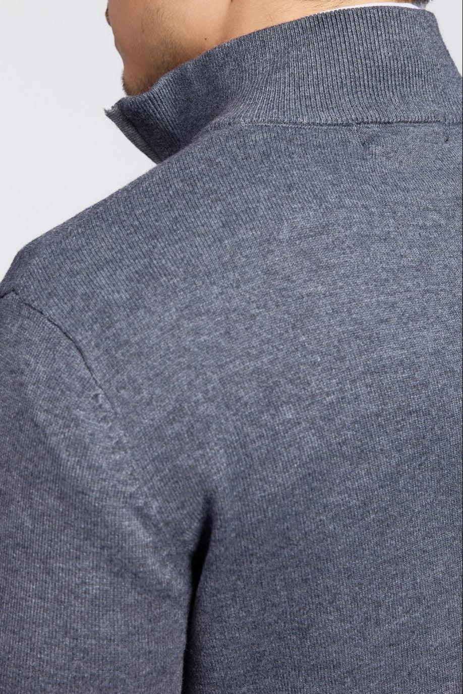 Suéter con media cremallera para hombre | Jersey de punto Amalfi con media cremallera