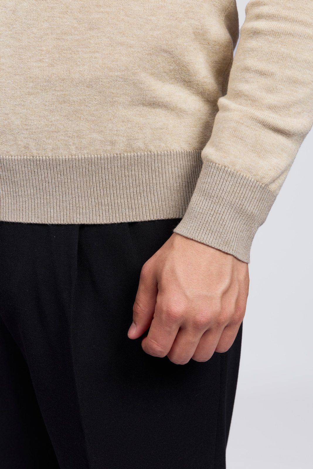 Suéter con media cremallera para hombre | Jersey de punto Amalfi con media cremallera