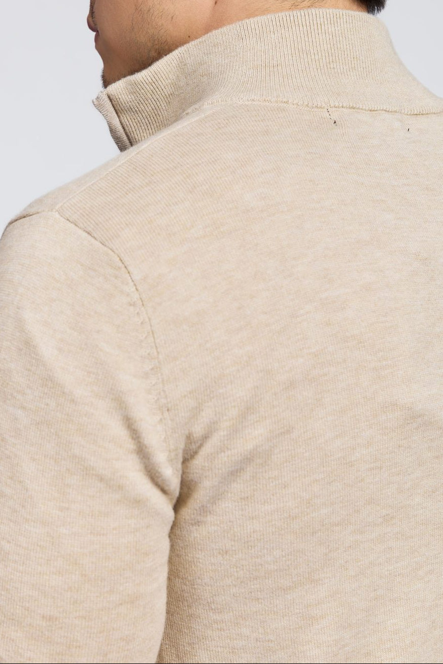 Suéter con media cremallera para hombre | Jersey de punto Amalfi con media cremallera