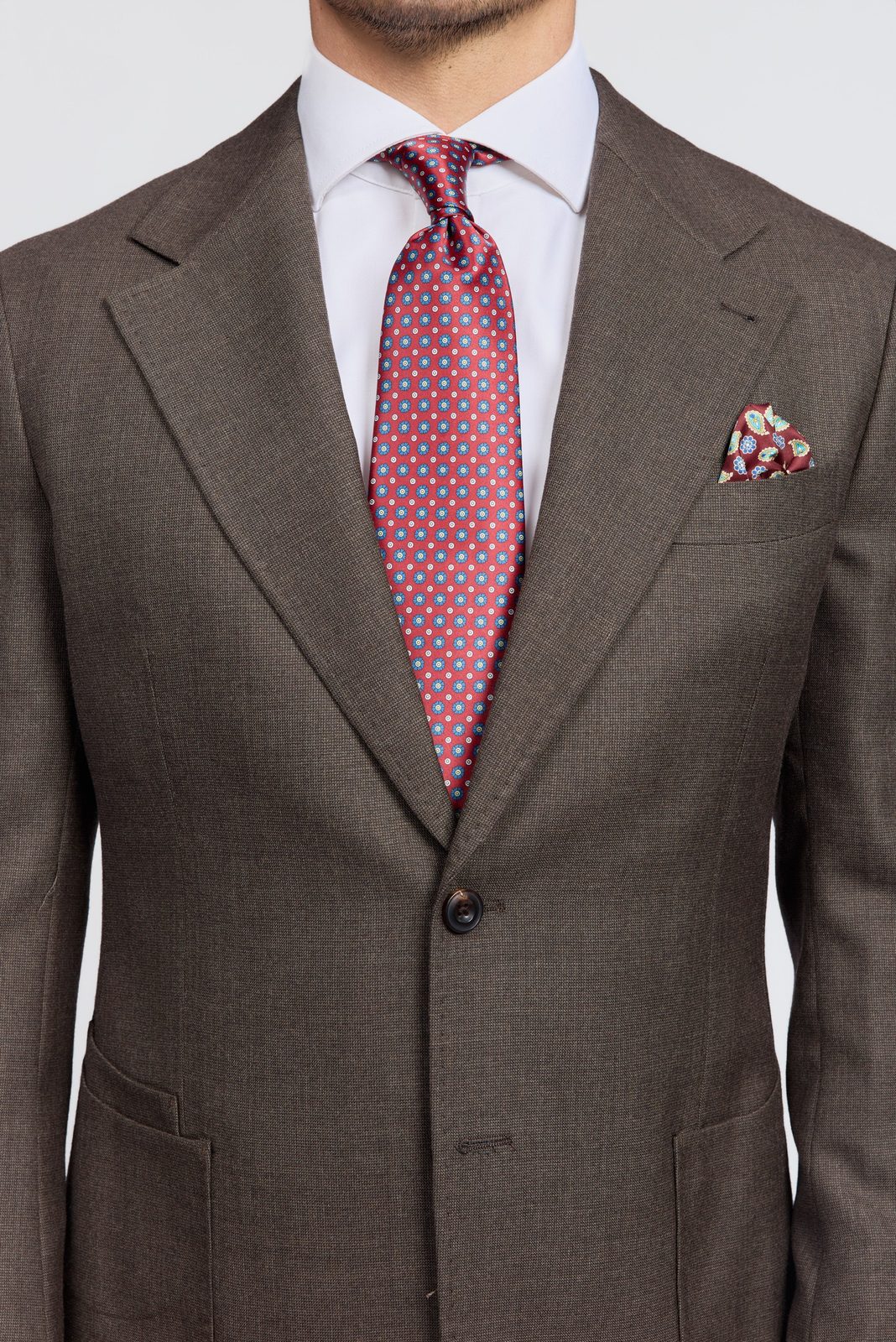 Men's Wool Single-Breasted Tailored Blazer