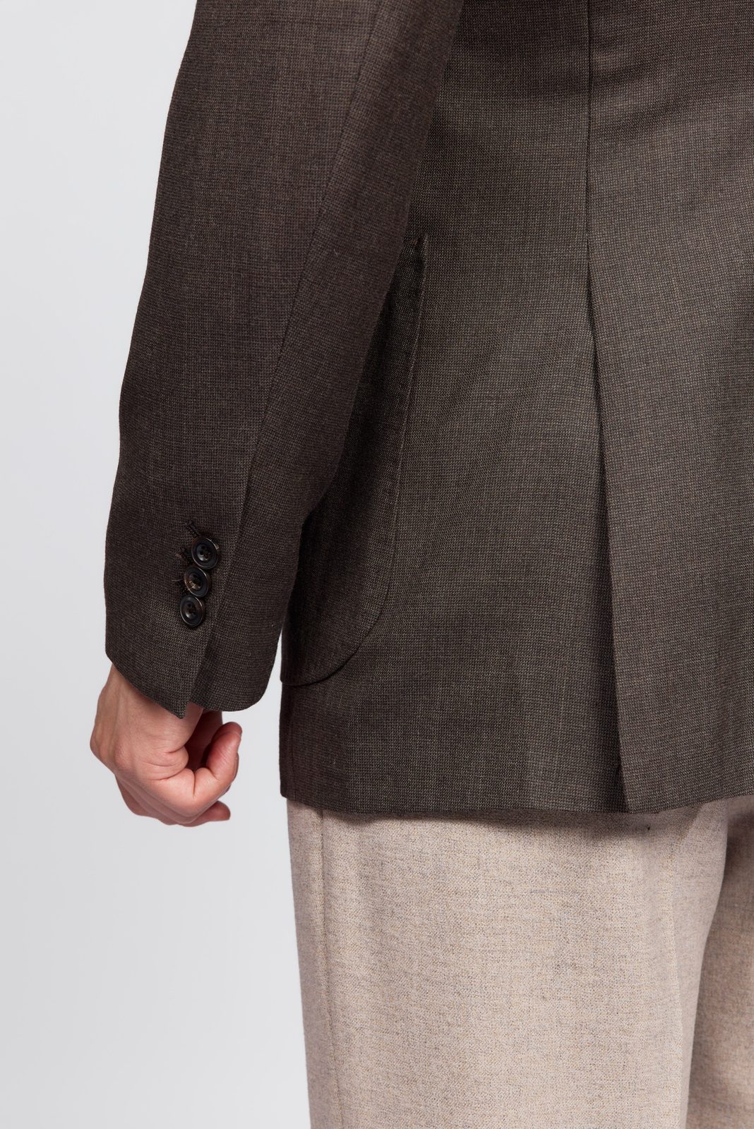 Men's Wool Single-Breasted Tailored Blazer