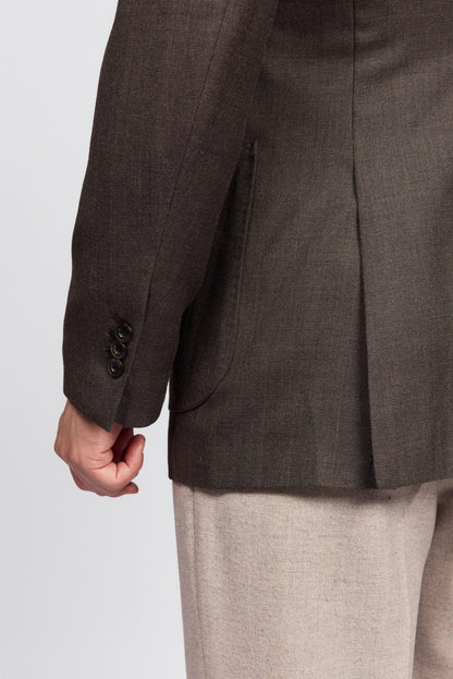 Men's Wool Single-Breasted Tailored Blazer