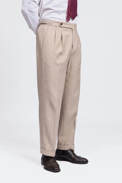 Men's Classic Adjustable-Waist Dress Trousers BRABION