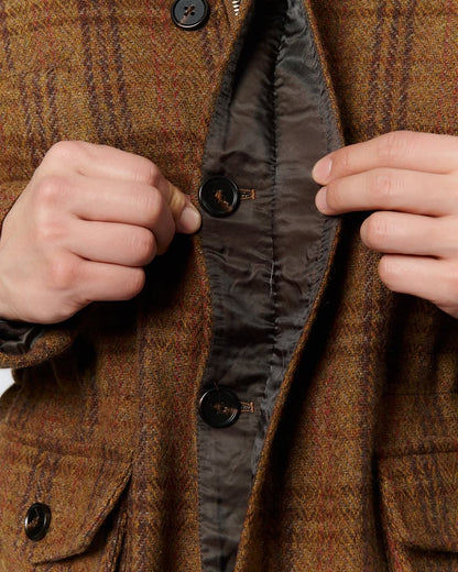 Herren-Tweed-Jacke aus 100 % Wolle