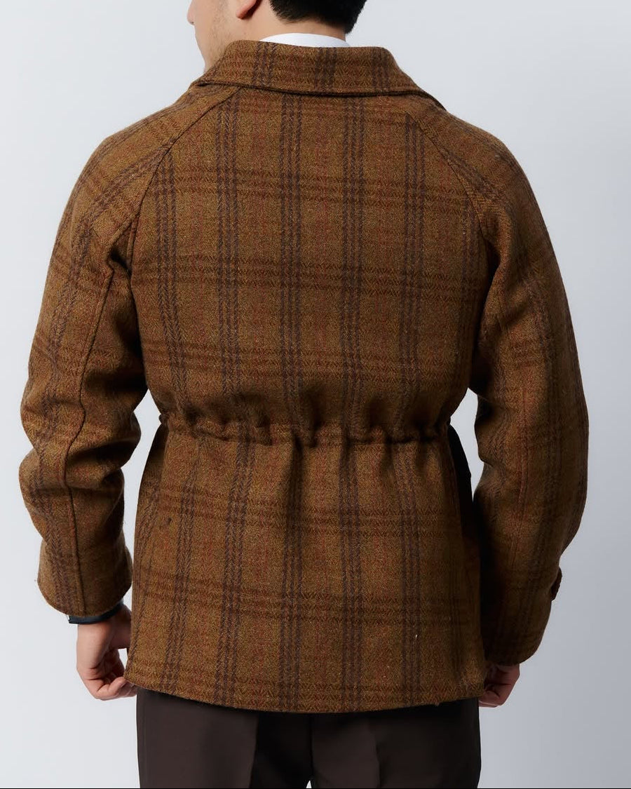 Herren-Tweed-Jacke aus 100 % Wolle