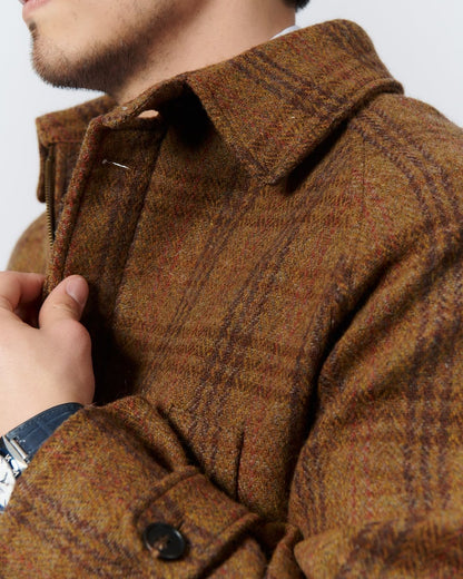 Herren-Tweed-Jacke aus 100 % Wolle
