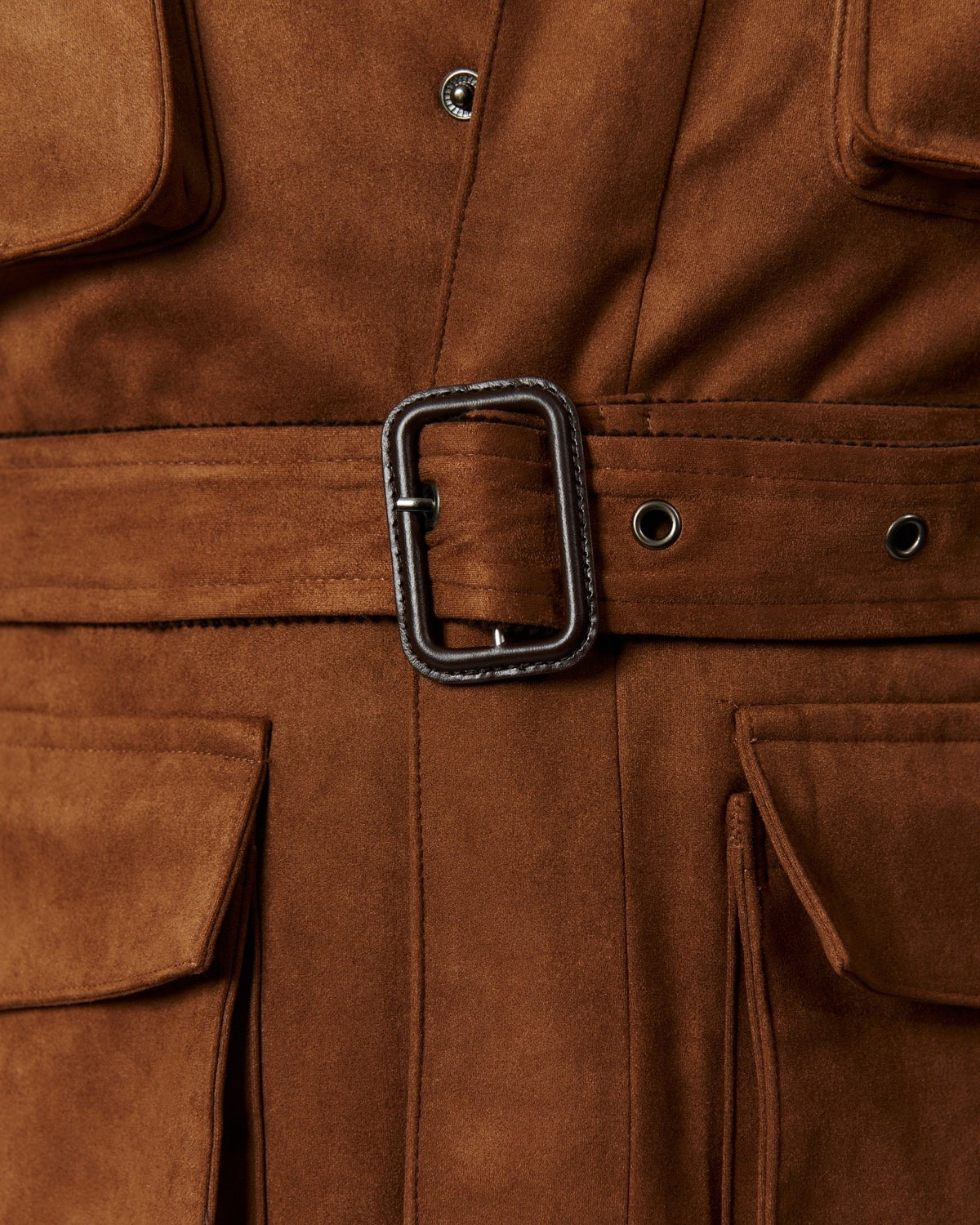 Jaqueta masculina de camurça vintage para caça