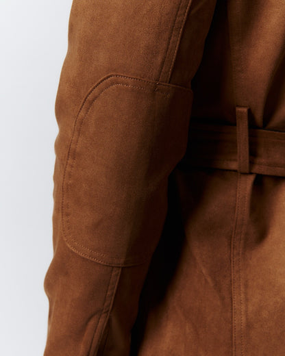Jaqueta masculina de camurça vintage para caça