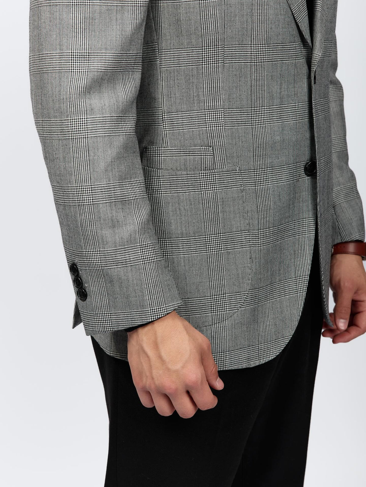 Firenze Wool Plaid Suit Jacket