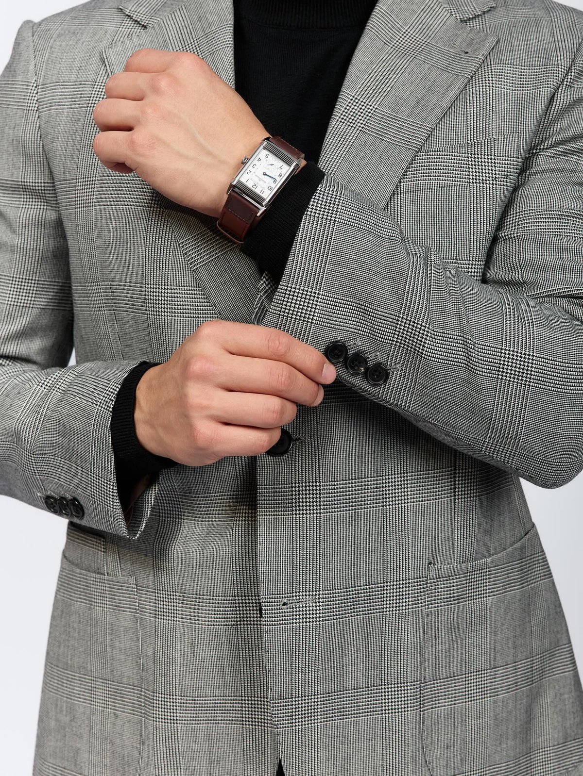Firenze Wool Plaid Suit Jacket