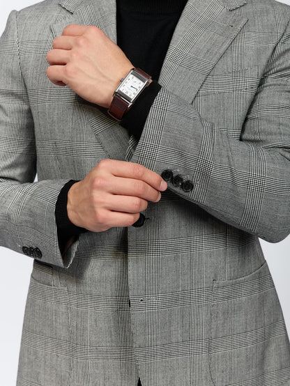Firenze Wool Plaid Suit Jacket