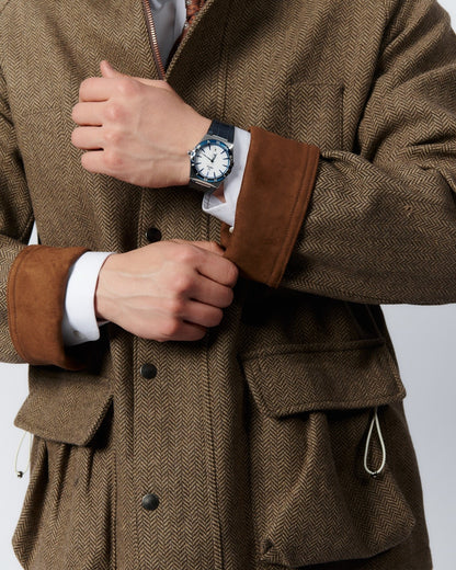 Jaqueta retrô masculina de lã Windsor