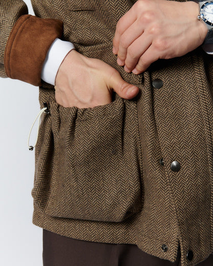 Jaqueta retrô masculina de lã Windsor