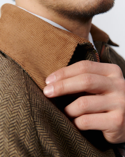 Jaqueta retrô masculina de lã Windsor