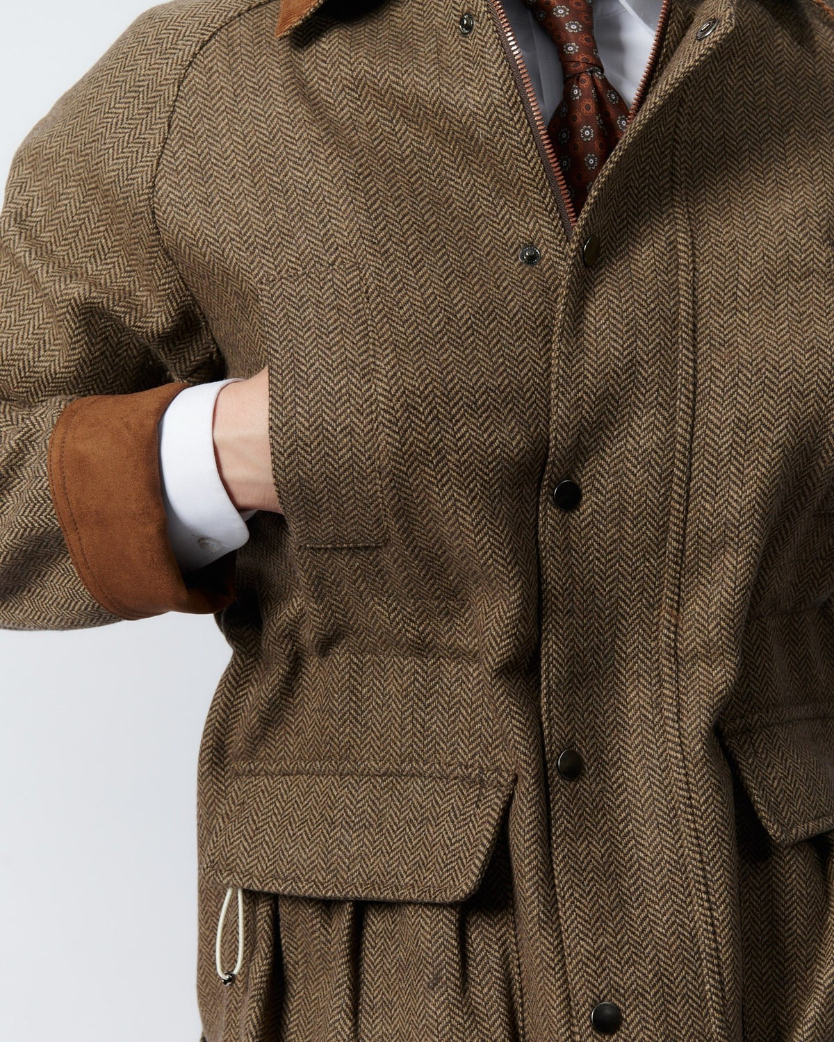 Jaqueta retrô masculina de lã Windsor