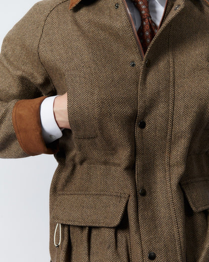 Jaqueta retrô masculina de lã Windsor