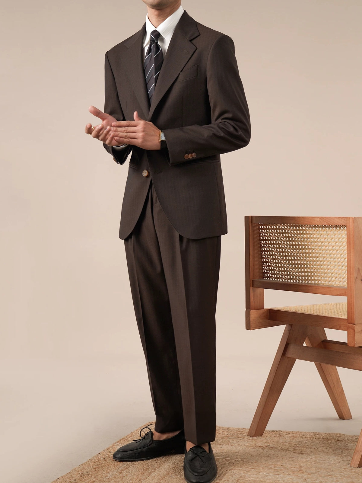 Napoli Formal Brown Retro Jacket