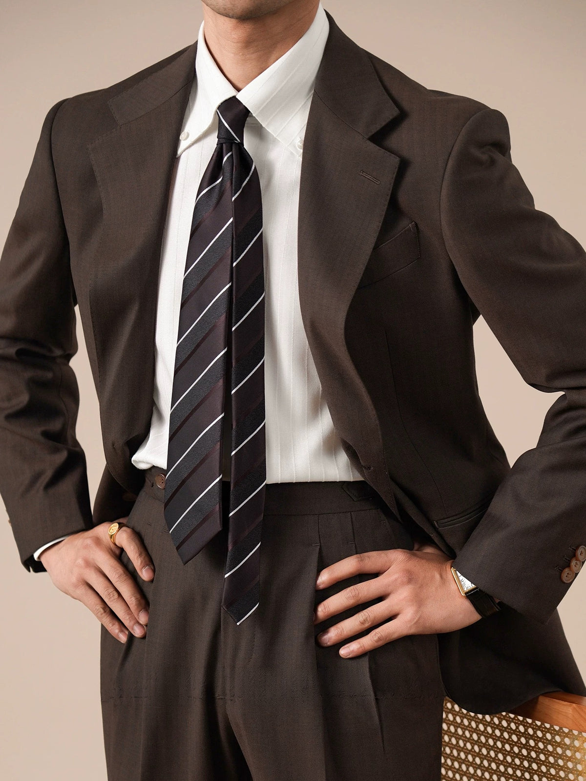 Napoli Formal Brown Retro Jacket