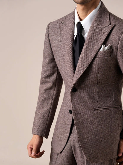 Jaqueta Genova Wool Peak Lapel