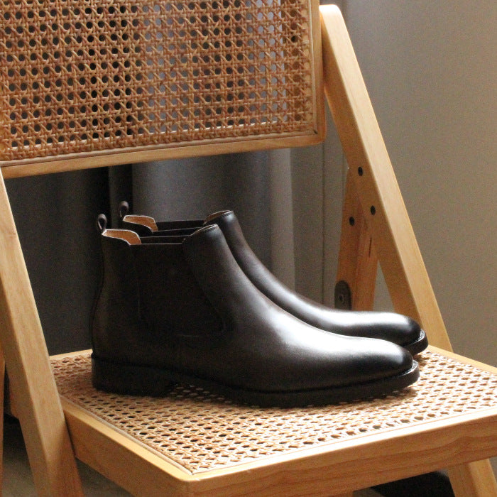 Men's Vintage Pointed-Toe Genuine Leather Chelsea Boots