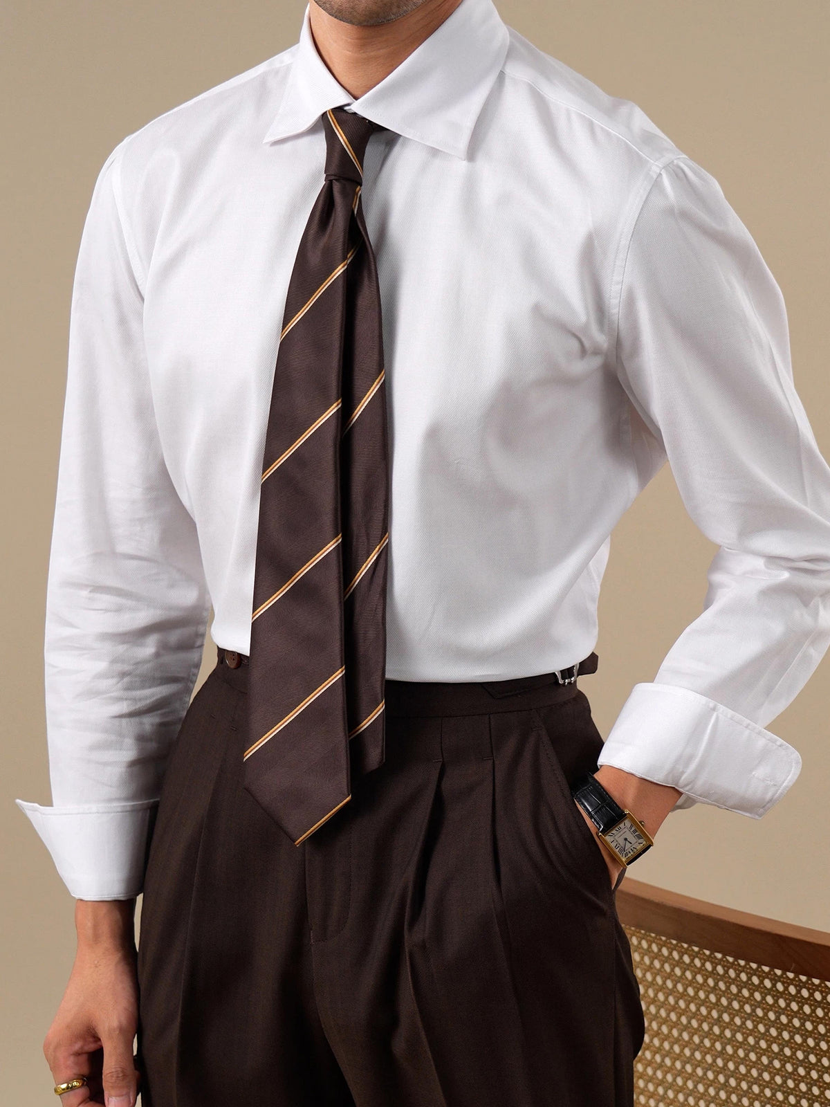 Camisa social clássica branca Brabion