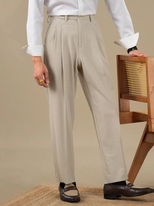 Verona Double Pleated Straight-Leg Trousers BRABION