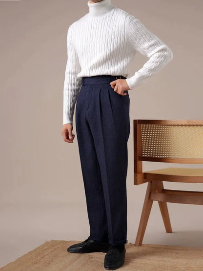 Men's High Neck Knit Base Layer Sweater BRABION