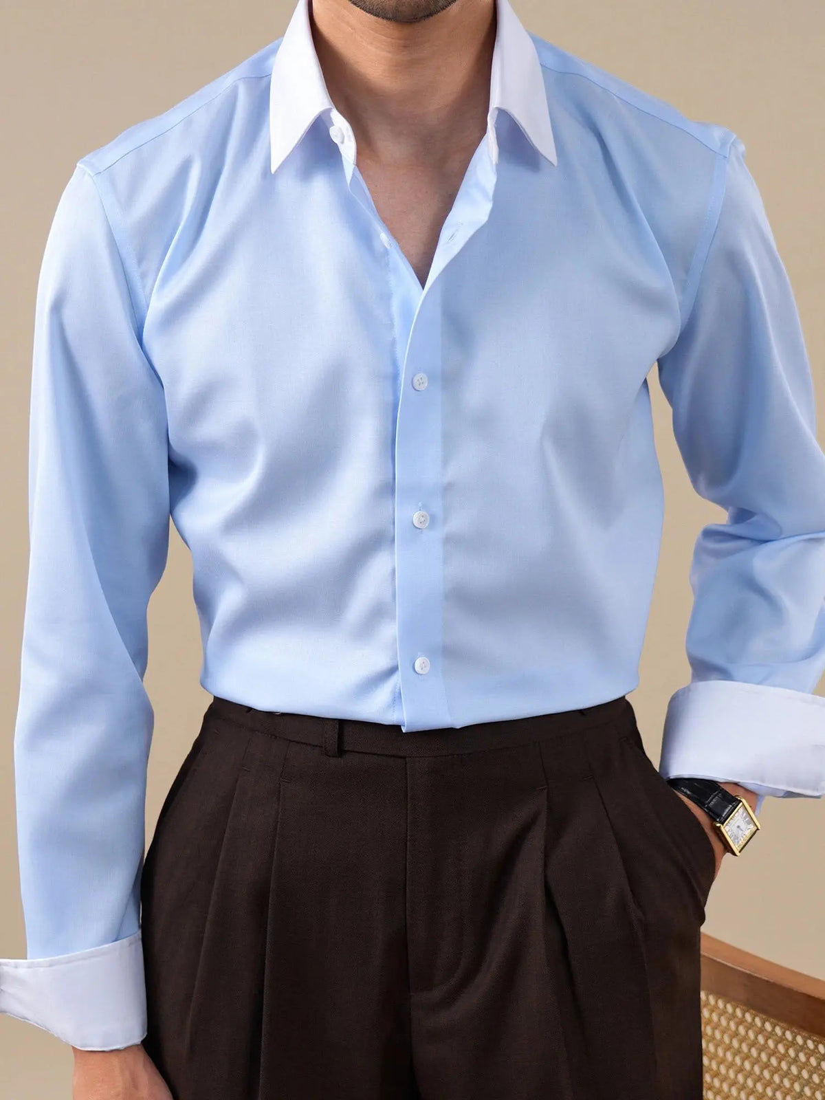 Milano Long Point Collar Breathable Shirt BRABION