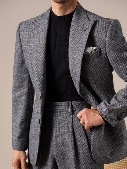 Jaqueta Genova Wool Peak Lapel