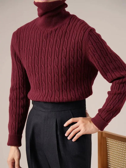 Men's High Neck Knit Base Layer Sweater BRABION