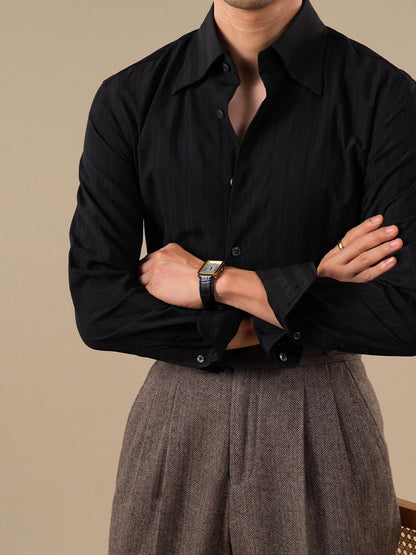 Brabion Large Pointed Collar Non-Iron Shirt