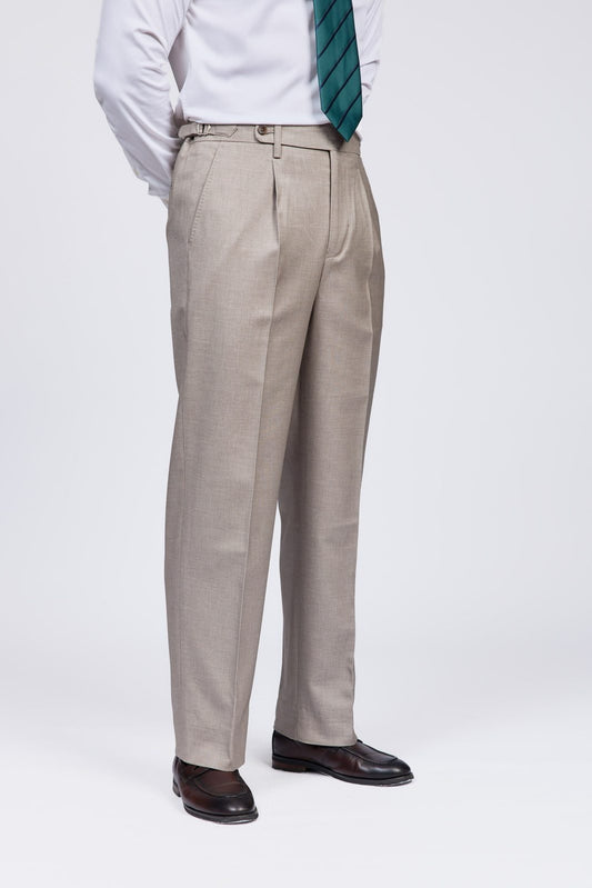 Italian-Style Classic Straight-Leg Men's Trousers