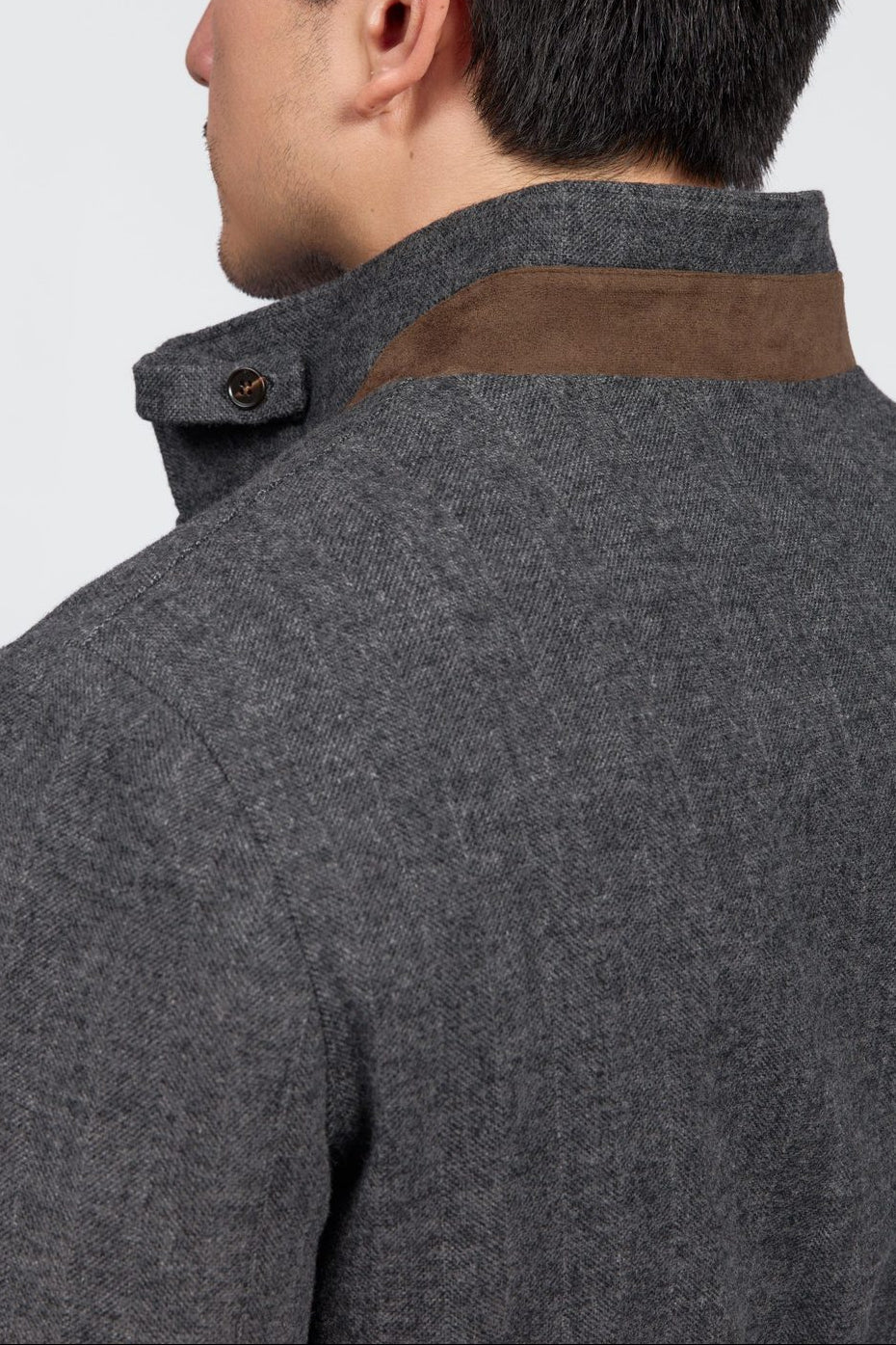 Veste en laine à chevrons pour hommes