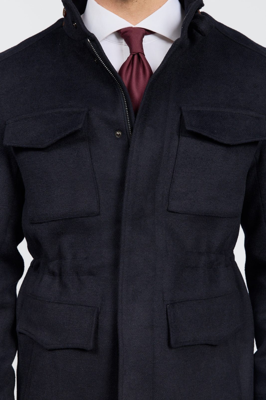 Men's Wool 4-Pocket Field Safari Jacket