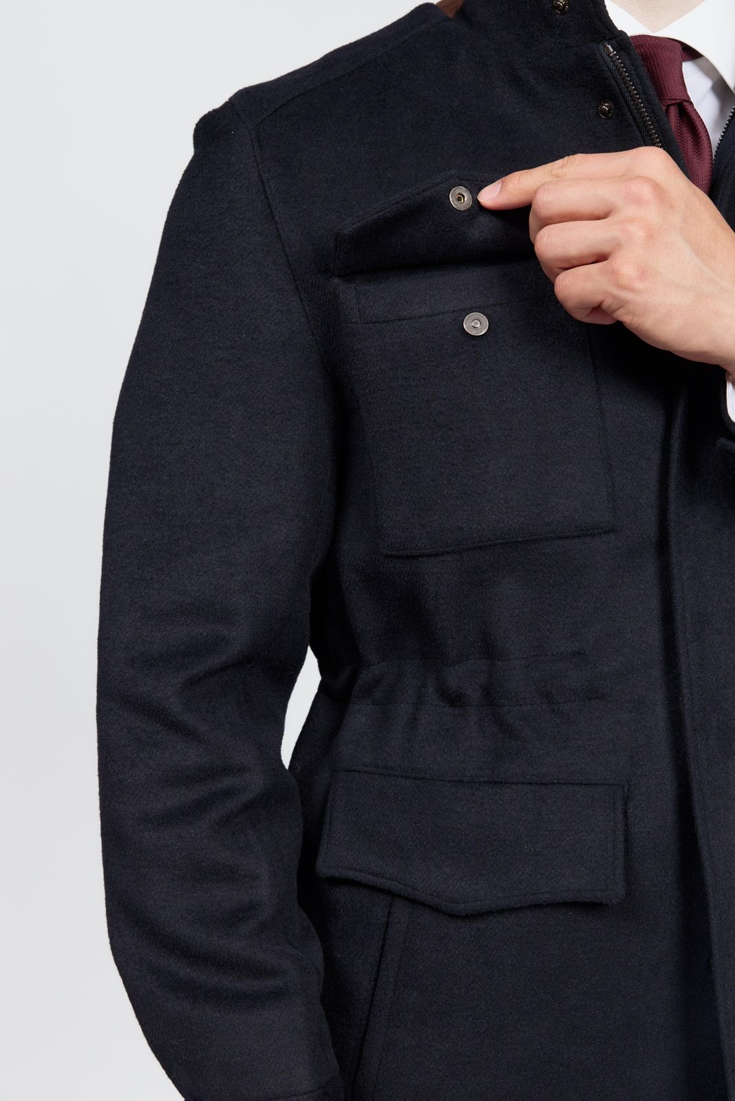 Men's Wool 4-Pocket Field Safari Jacket