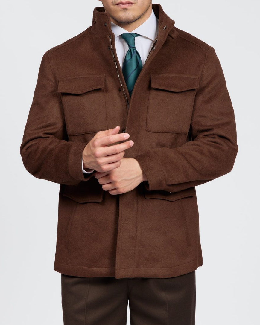 Men's Modern 4-Pocket Field Safari Jacket