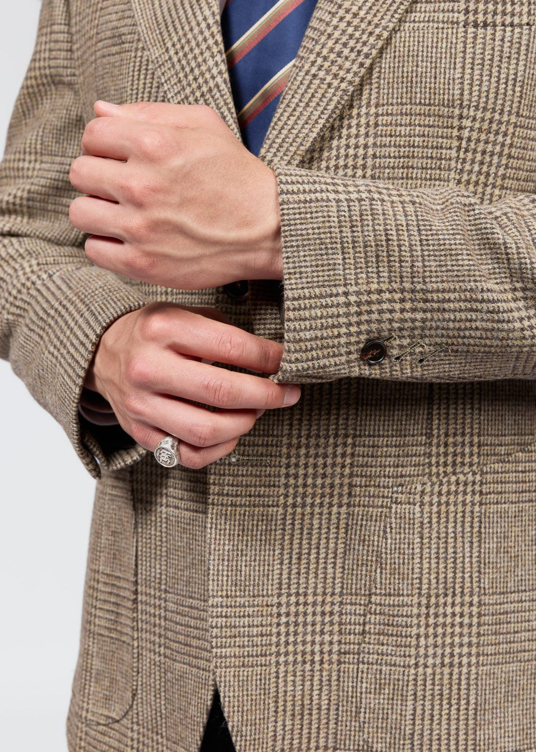 Men's Classic-Fit Check Wool Blazer