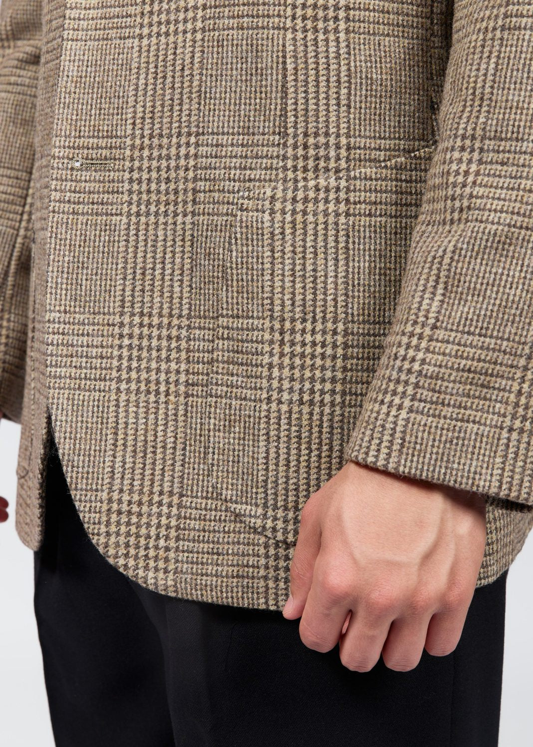 Men's Classic-Fit Check Wool Blazer