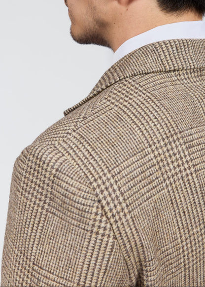 Men's Classic-Fit Check Wool Blazer