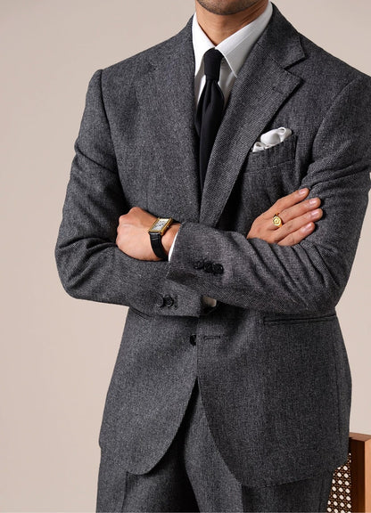 Veste en laine Bergamo Pincheck pour homme