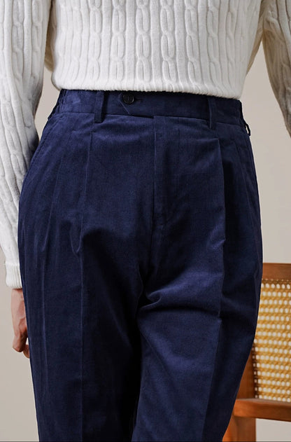 Cordhose „Verona“ für Herren mit doppelter Bundfalte
